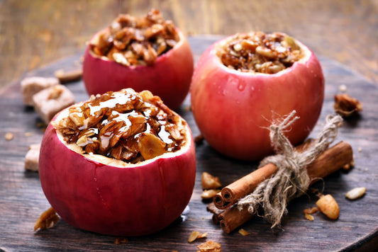 Baked Apples with Marzipan / Bratäpfel
